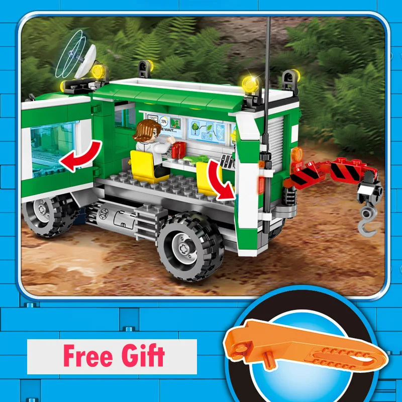 528 шт. Doomsday Спасательная команда джунгли Мобильная исследовательская модель