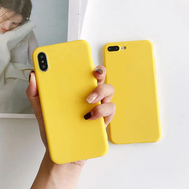 Желтый яркий матовый прозрачный ТПУ чехол для Motorola Moto E5 G7 power G6 Play G6+ G6 Plus X4 милый яркий противоударный резиновый чехол
