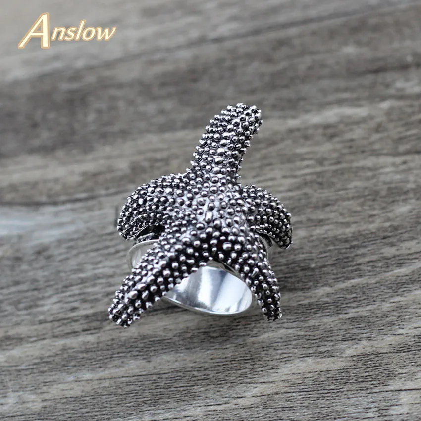 Новые Модные Винтажные кольца Anslow LOW0027AR для мужчин и женщин большие регулируемые