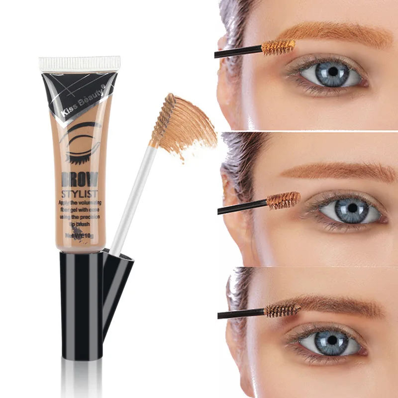 Kiss beauty гель для бровей 6 цветов усилитель стойкая краска макияжа водостойкий