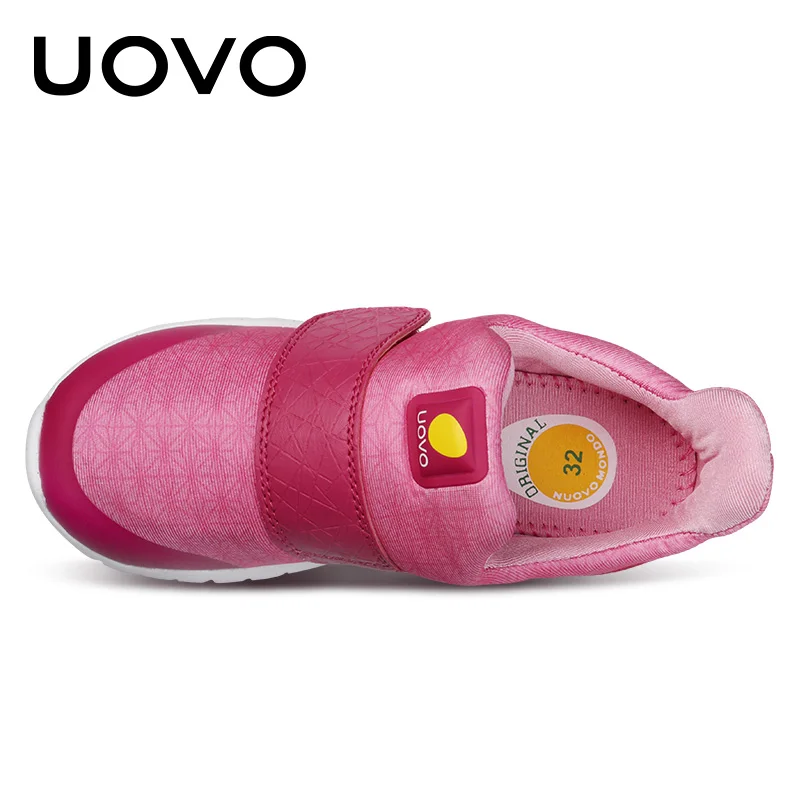 UOVO/новая весенняя обувь для девочек; модная дышащая обувь для детей; обувь принцессы; коллекция года; детская обувь без шнуровки; Размеры 30#-35