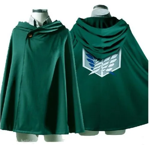 

New Cosplay Attack on Titan Anime Shingeki No Kyojin Cloak Cape Clothes Gifts