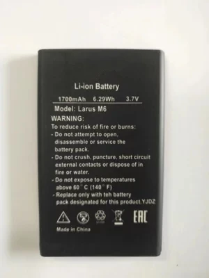 DEXP Larus M6 1700mAh запасная литий-ионная полимерная батарея для с подставка телефона в