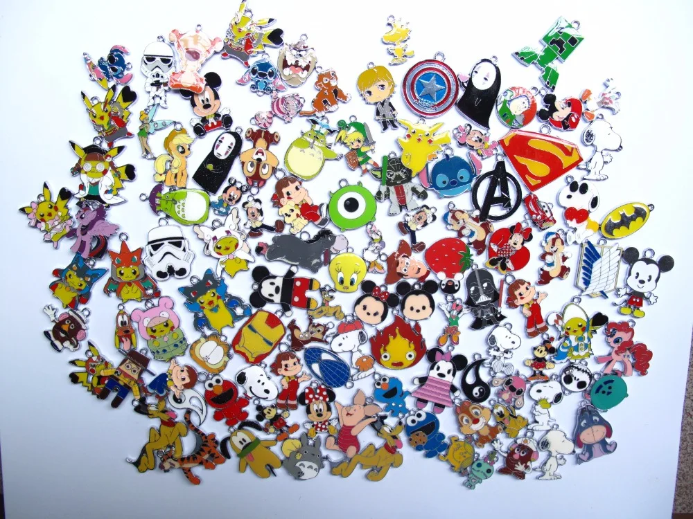 Смешанный Аниме многоцветный мультипликационный популярный эмалированный