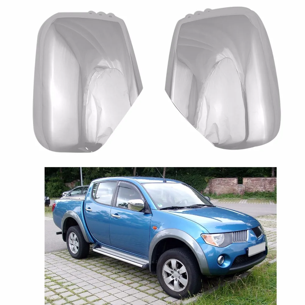 Стиль 2 шт. ABS хромированный для Mitsubishi Triton L200 2005- Pajero Sport 2011 дверные зеркальные Чехлы модификация автомобиля