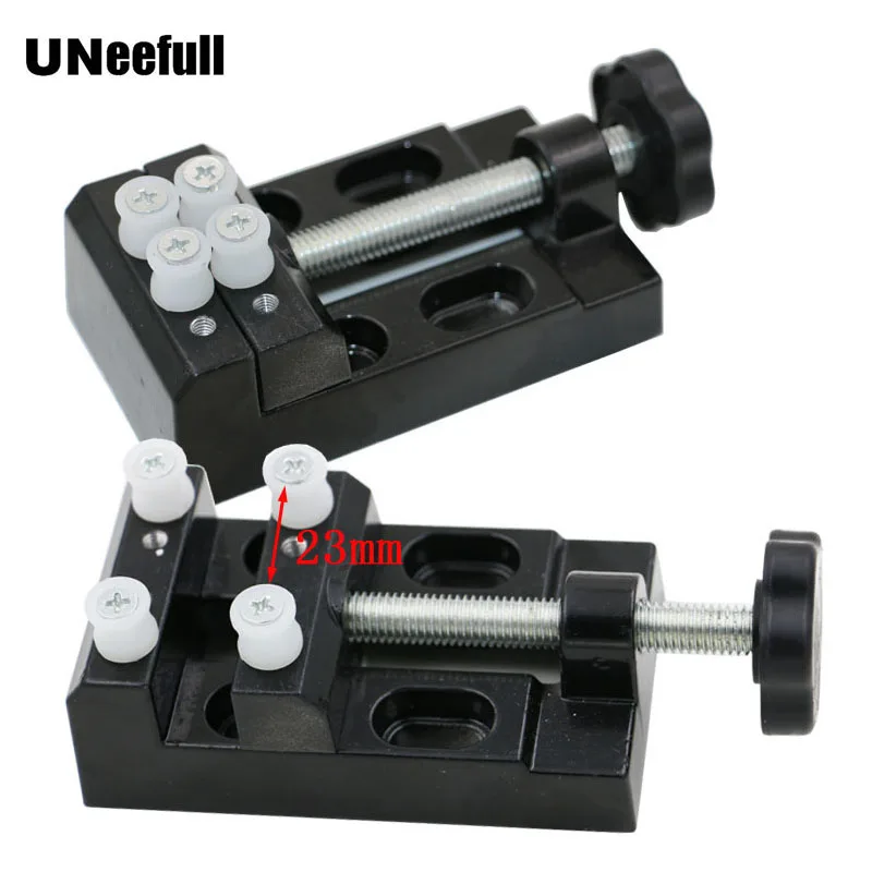 

UNeefull Mini Aluminum Alloy Table Vise Metal Table Clamp Locksmith Clip Bench Clamp DIY Toys Parts Hand Tool For Metal Woodwork