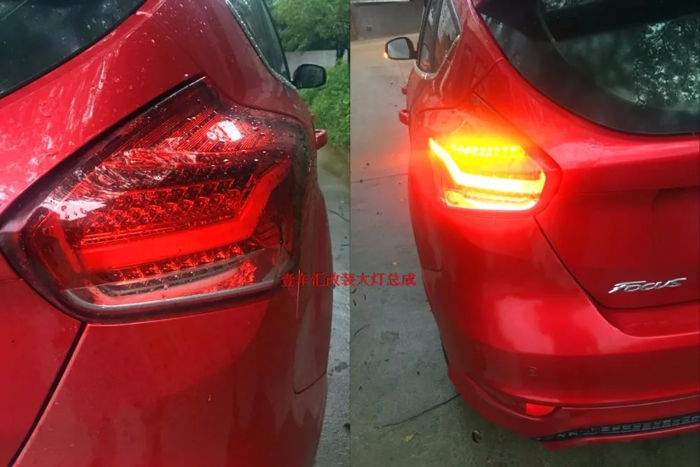 KOWELL автомобильный Стайлинг для Ford Focus 2 задние фары светодиодный задний фонарь задний багажник крышка лампы drl+ сигнал+ тормоз+ обратный