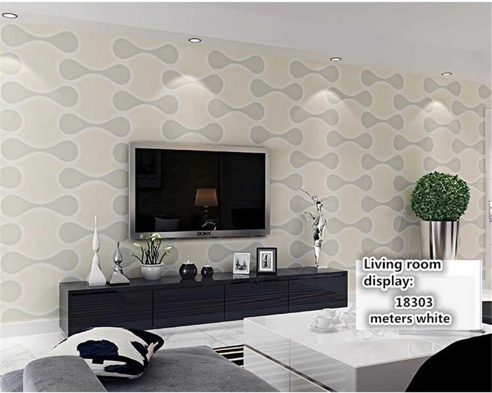 

beibehang Simple modern stylish papier peint three-dimensional striped non-woven 3d wallpaper Bedroom living room TV backdrop