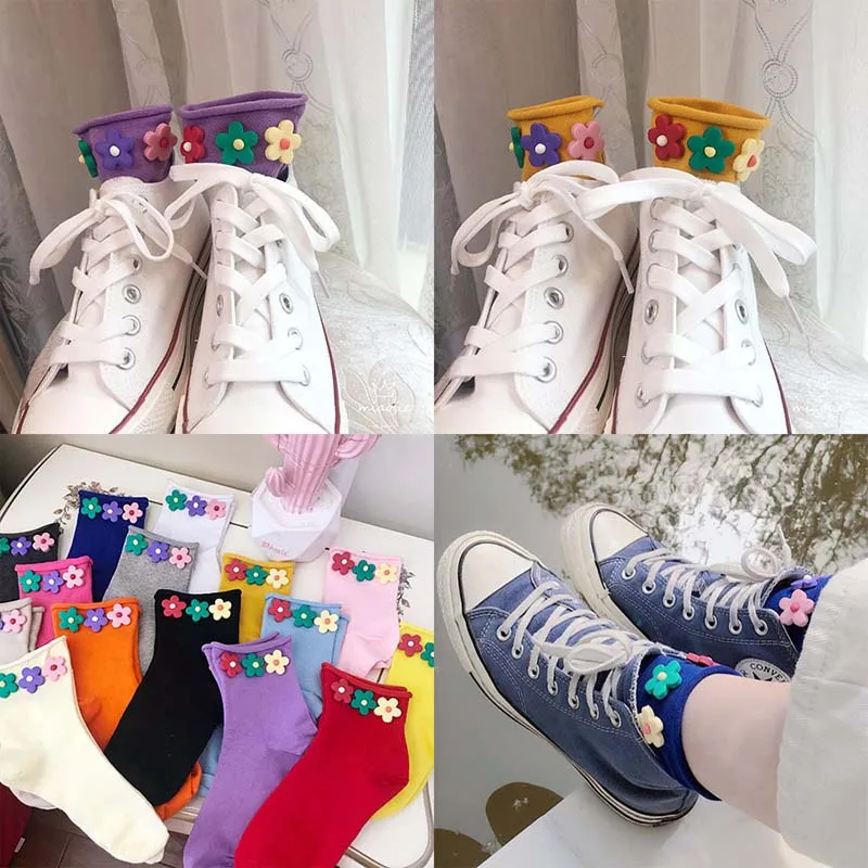 Новый продукт Сладкая красота яркие цвета кружева цветок Socke для женщин хан