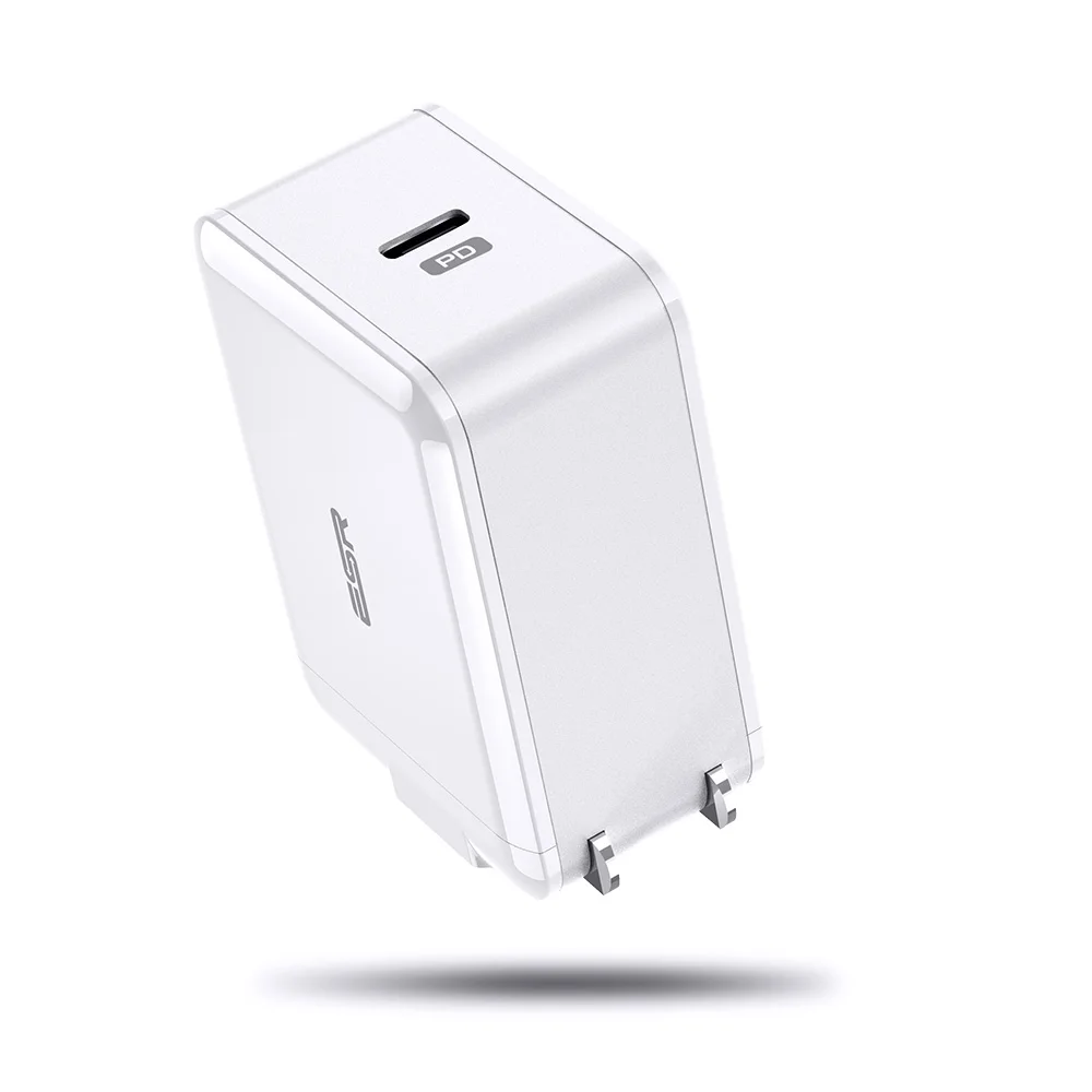 ESR USB C зарядное устройство 18 Вт, зарядное устройство со складной вилкой типа C PD зарядное устройство для iPhone XS/XR/XS Max iPad Pro samsung