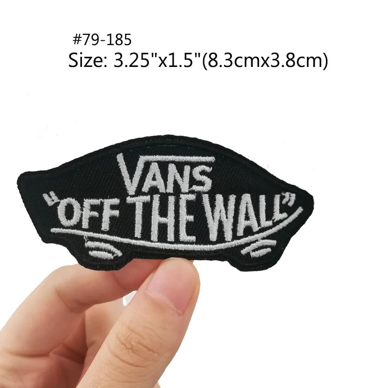 VANS Off The Wall патчи Go hiking путешествия сувенир значок горный море Луна татуировка с изображением звёзд MC Байкер Жилет Мотоцикл грудь передачи - Цвет: Антикварная медь