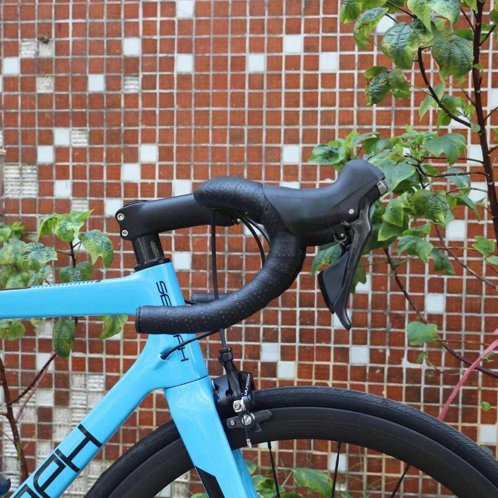 SERAPH superlight bule полный велосипед SHIMAO 8000 groupset с 22 скоростями 700 * 25C шина карбоновый