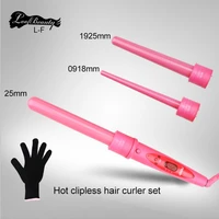 free shipping curlers conical curling iron single tube ceramic glaze pear flower cone electric hair curly hair