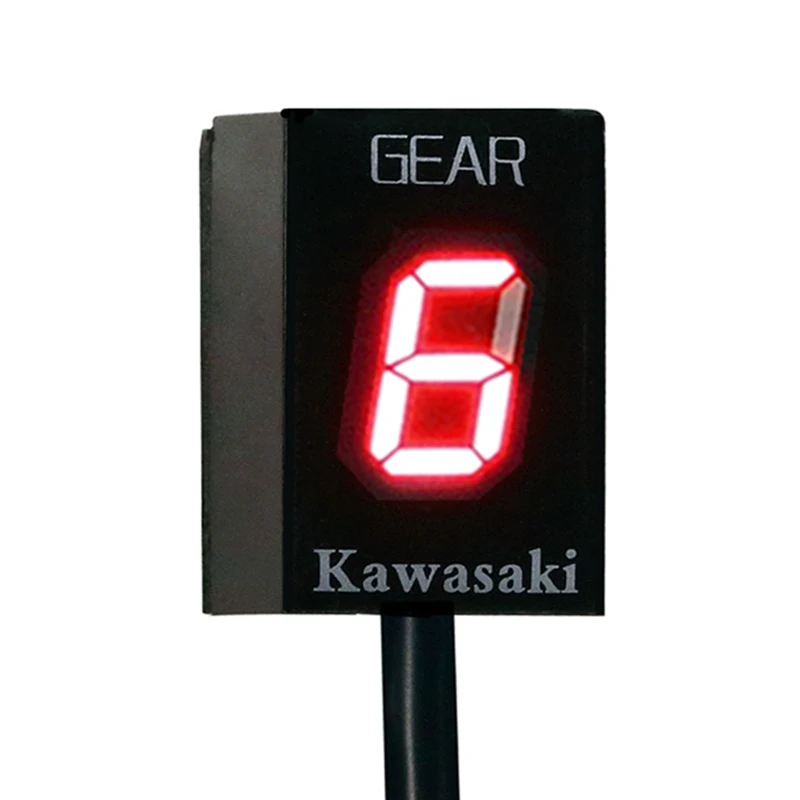 Мотоцикл Шестерни индикатор для KAWASAKI Z750 Z750R Z800 Z800e Z1000 ER6N ER6F Versys 650 ниндзя 300 400 Z650 6 Шестерни обновления - Цвет: Gear display-Red
