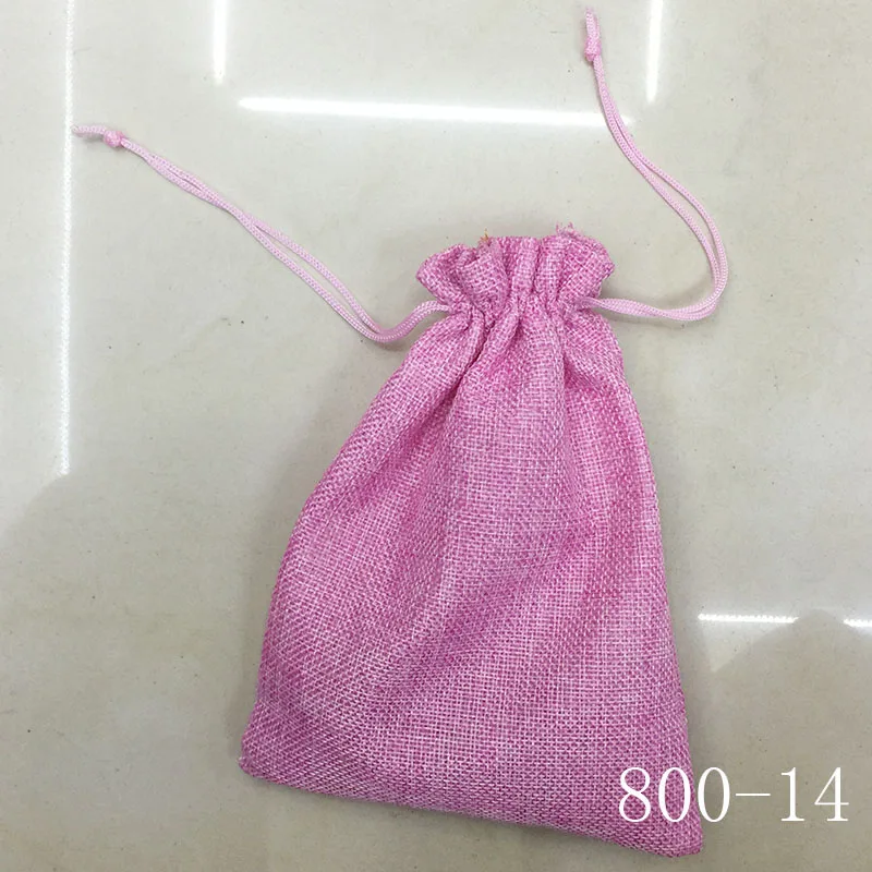 RE 7*9cm 50pcs/lot Handmade Jute Drawstring Burlap Wedding Party Christmas Gift Jewelry Pouches Packaging Bags | Украшения и