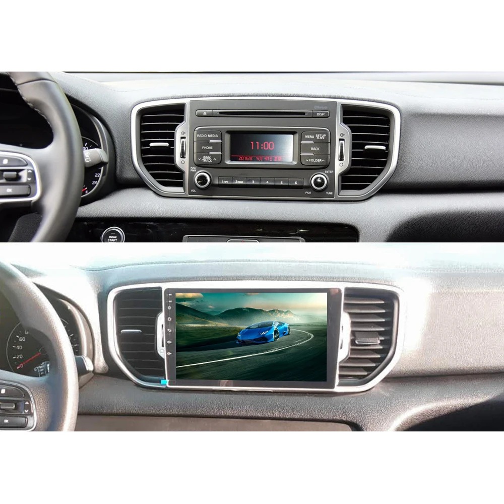 Sinosmart автомобильный радиоприемник с навигацией GPS для Kia KX5 Sportage QL/R 2010 2011 2012 2015 2016