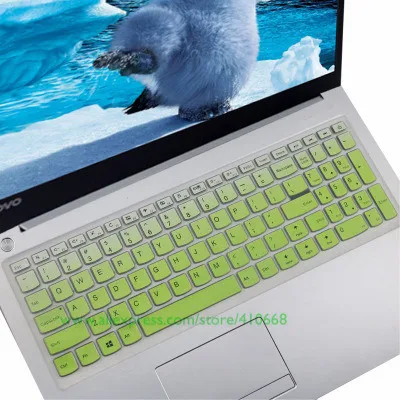 15,6 17,3 дюйм чехол для клавиатуры защитный чехол для lenovo 310 15," 510 15,6" ideapad 110 17,3 ''110/510/V310S Flex4 V110-15 - Цвет: Gradual green