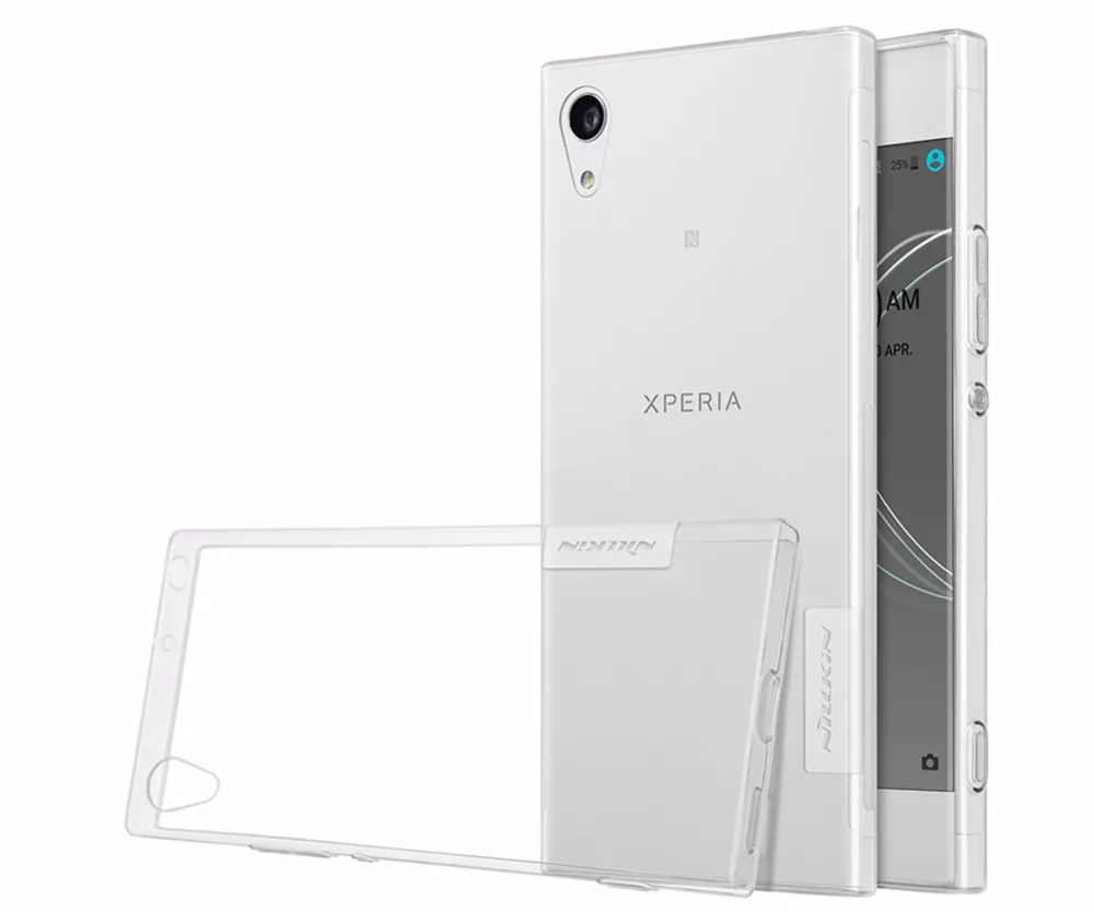 Бесплатный подарок) для Sony Xperia xa1 чехол Nillkin Nature ультра тонкий прозрачный