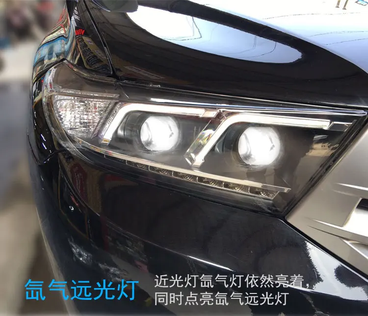 AKD автомобильный Стайлинг фар в сборе для Toyota Highlander светодиодный фонарь 2012 светодиодный DRL H7 D2H Hid вариант Ангел глаз би ксенон луч