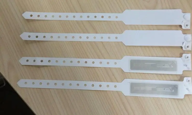 Электронный медицинский RFID браслет ПВХ метка водонепроницаемая NFC смарт