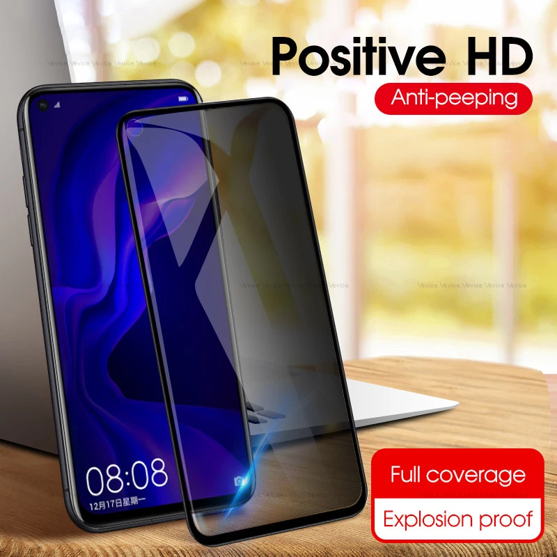 Антишпионское закаленное стекло для Huawei Honor 10 8X View 20 V20 P20 Pro Mate P30 Lite Nova 4 4e Y9 2019