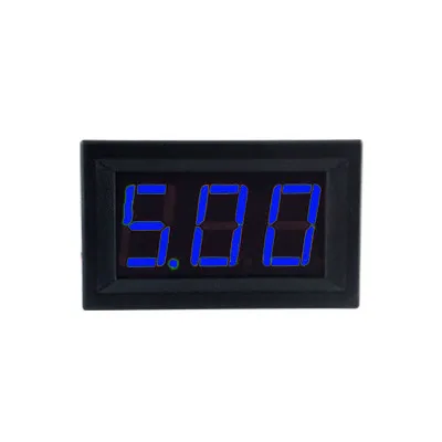 Blue Мини цифровой вольтметр постоянного тока 4,5 в до 30 в цифровой вольтметр напряжение Панель метр для 6 в 12 В 24 В электромобиль мотоцикл автомобиль 0,56'' - Цвет: Blue