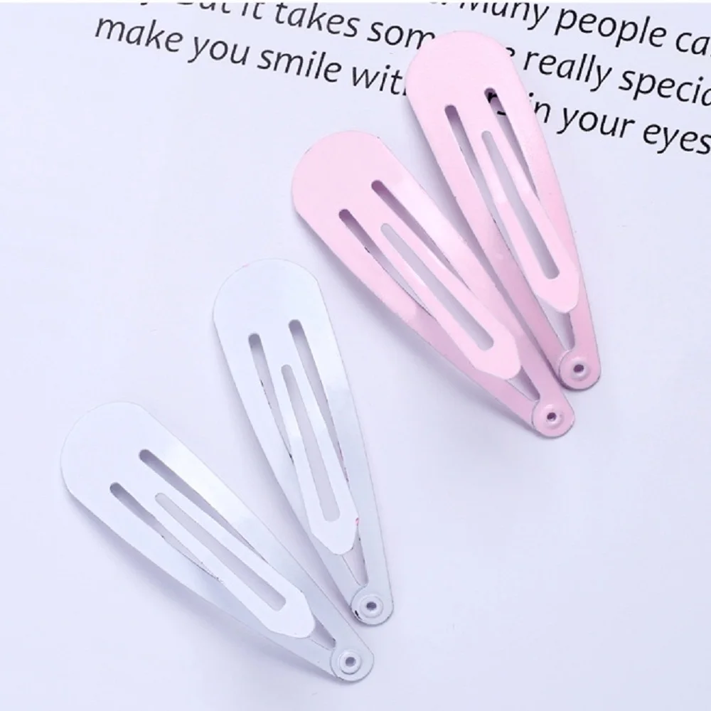 

10Pcs/Lot Hairpins Kids Snap Hair Clips for Children Girls Hair Accessories Baby Hair Clip Pins Metal Flower Printed Barrette