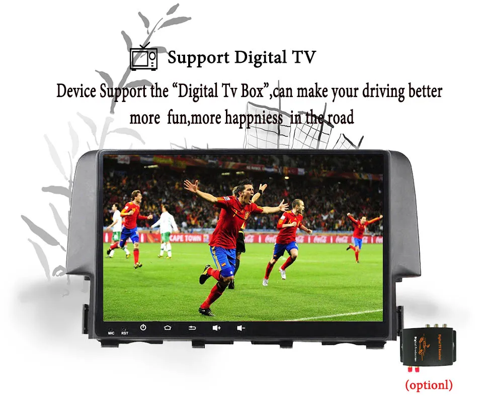 Восьмиядерный 4 ГБ android 9 0 автомобильный dvd gps плеер для honda civic 2016 2017 2018 кассета + 64 с