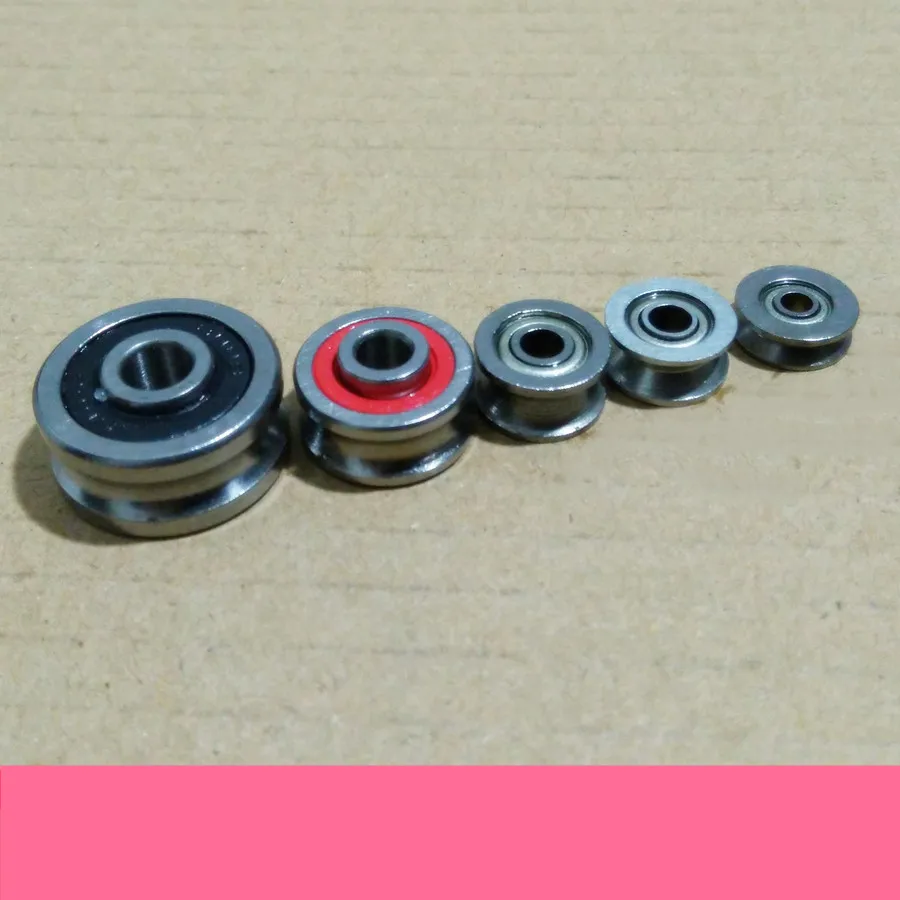 

1pc K859 5 Different Standard Carbon Steel Wheel Bearing U/V Shaped Groove Bearing Belt Pulley DIY Model Making Free Shipping RU