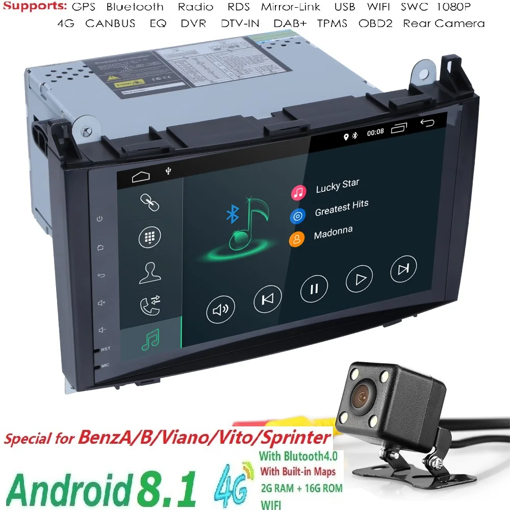 2 Din Авто Радио CarDVR gps головного устройства для Mercedes Benz B200 A B класс W169 W245 Viano Vito W639