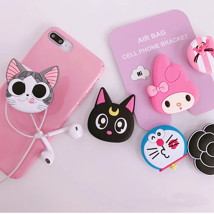 Милый Doraemon melody luna cat телефон с единорогом подушка безопасности подставка