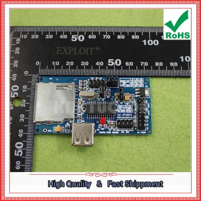 Плата оценки CH376S U disk SD-карта мышь поддерживает параллельный порт