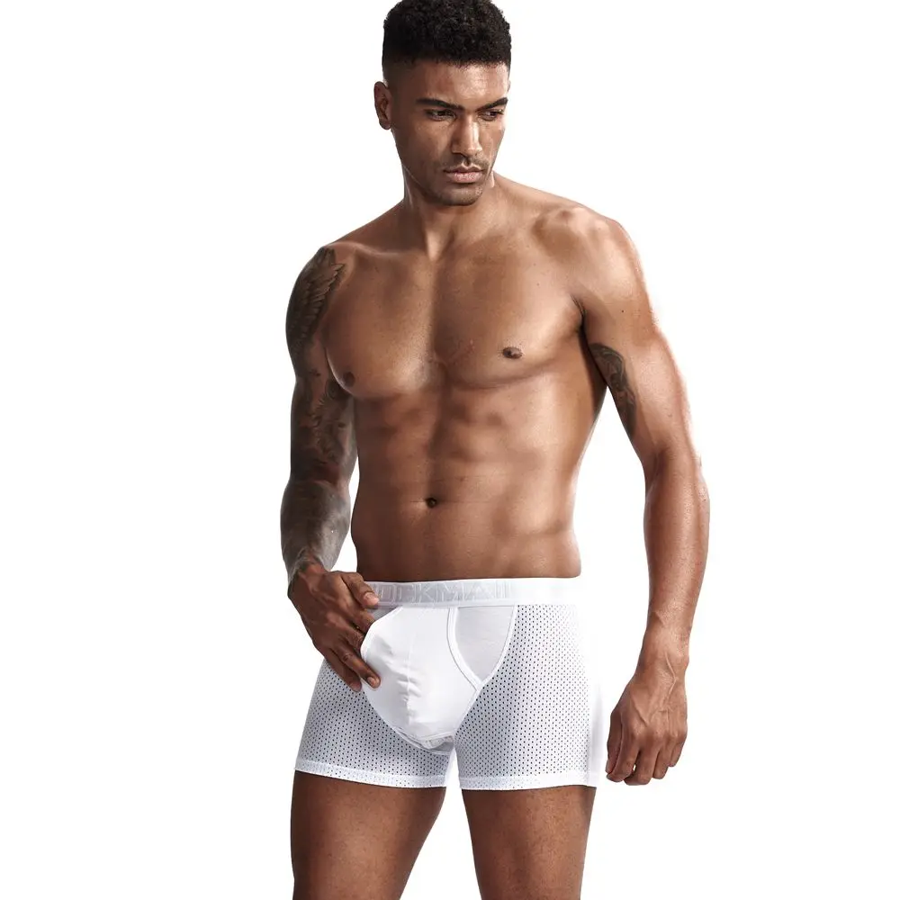 JOCKMAIL, Сетчатое Мужское нижнее белье, боксерское нижнее белье, Мошонка, уход за капсулами, функция здоровья молодежи, Сеульское Выпуклое разделение, боксеры, Гей Нижнее белье