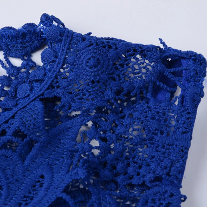 Элегантная женская блузка летняя шифоновая кружевная Лоскутная Блузка топ на