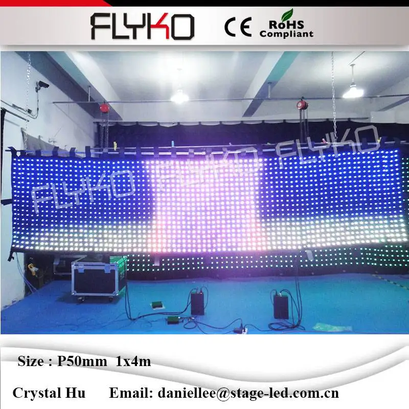 Светодиодная занавеска для видеосъемки сценического видения полноцветная