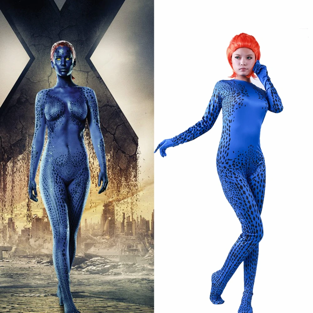 Coslive X-Для мужчин Mystique комбинезон платье леди пикантные праздничный костюм