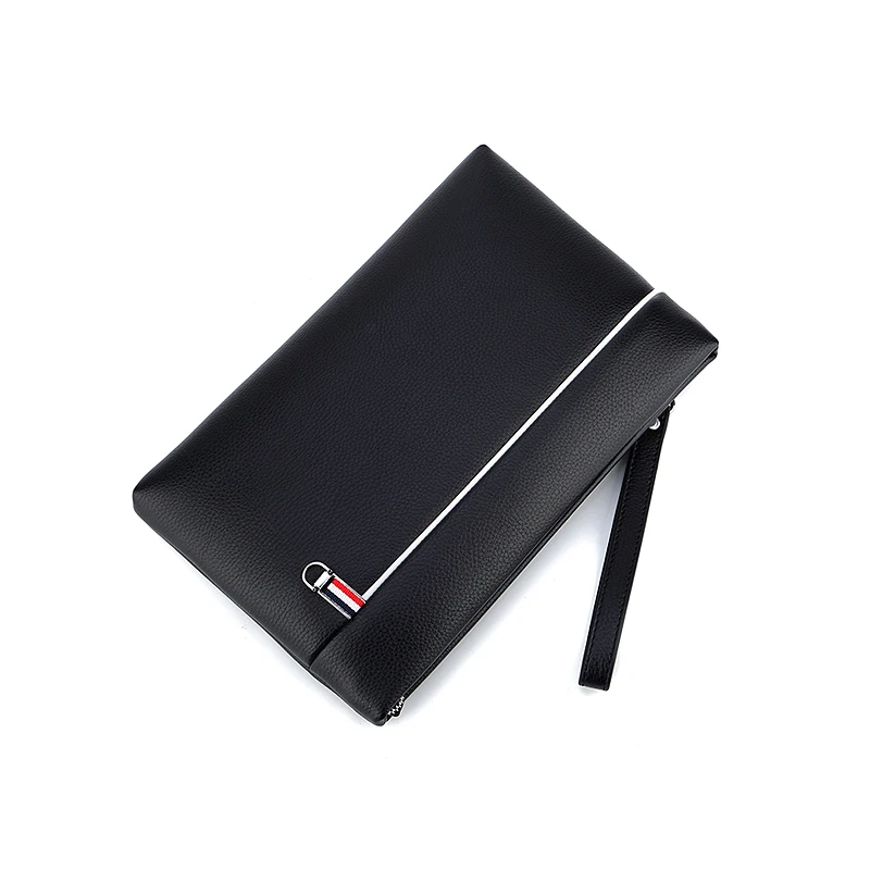 Мужской кожаный кошелек новинка длинный с рисунком личи большая вместительность