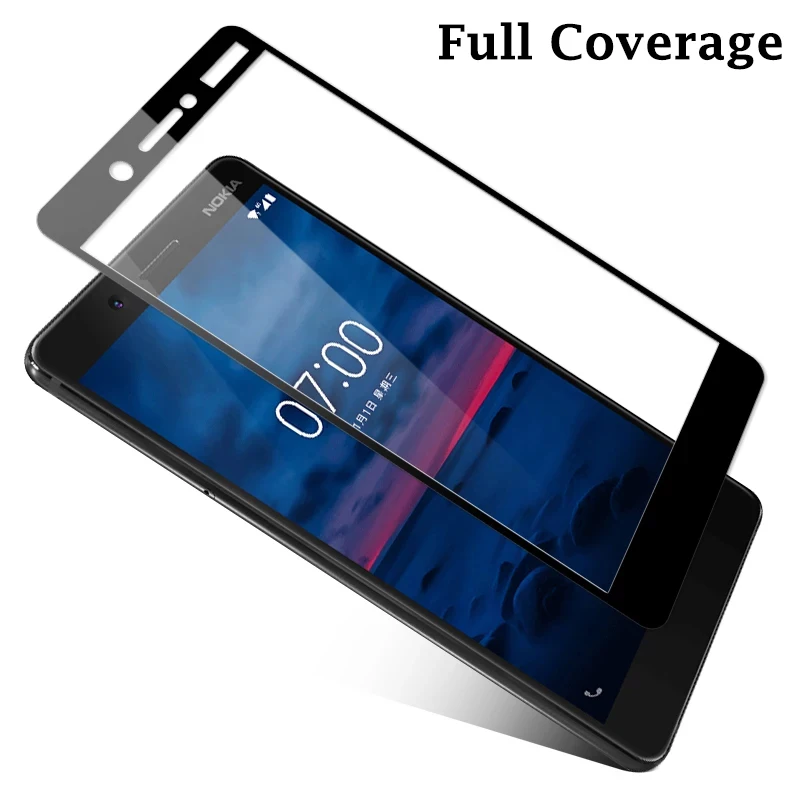 Полное покрытие защитное стекло для Nokia 8 7 6 5 3 протектор экрана Tremp Noka Noka6 Noka5