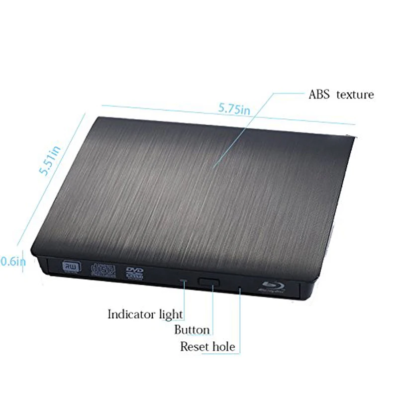 Внешний привод USB 3 0 Bluray устройство для записи дисков и DVD с оптическим приводом