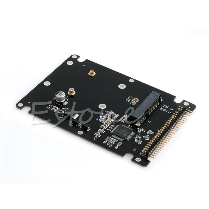 Переходник mSATA PATA с картой переходником для IDE HDD SSD на 2 5 дюйма и чехлом Прямая