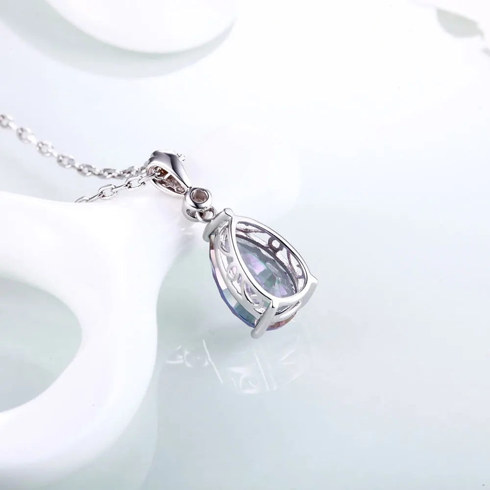 Женское Ожерелье и подвеска из серебра 925 пробы с Мистик топазом|pendant drop|pendants for