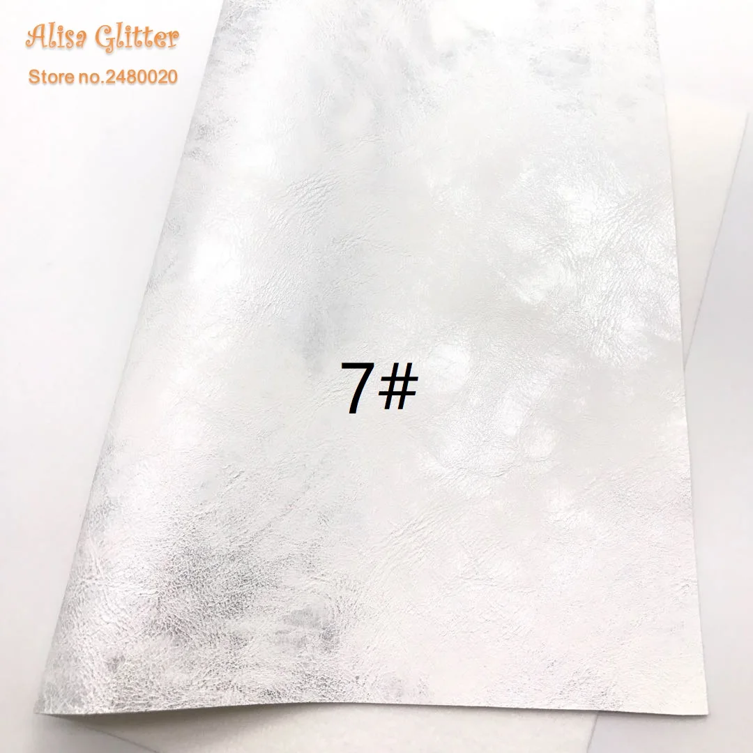 7 1 шт. A4 Размер 21X29 см от бренда Alisa, блеск Cuero Sintetico Синтетическая кожа Искусственная кожа женские белые кожаные набор «сделай сам» для D10 - Цвет: 7