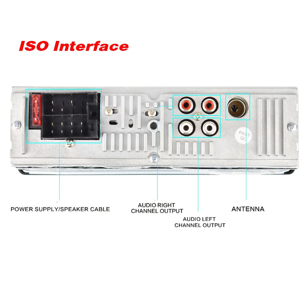 Podofo Авторадио Стерео Bluetooth FM Aux вход приемник SD USB JSD-520 12 В In-dash 1 din аудио MP3 мультимедийный плеер