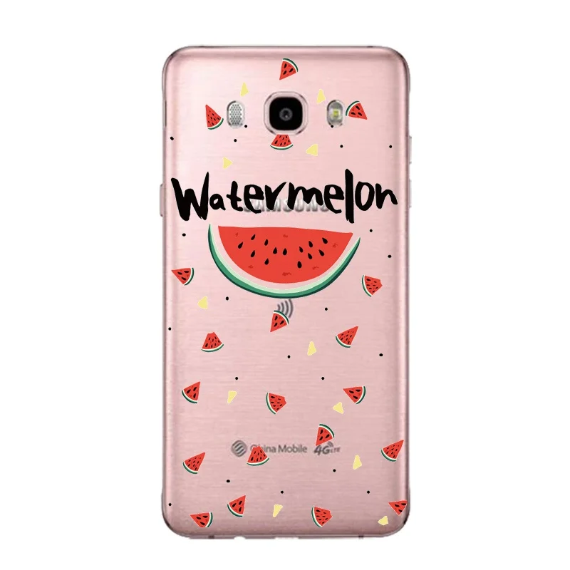 Fruit Flora Soft Clear TPU Phone Case For Samsung J3 J5 J7 S6 S7 S8 note8 A3 A5 C7 J2prime Pineapple SiliconeCover Free Shipping | Мобильные