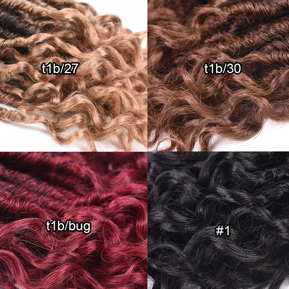 Yxcheris искусственные локоны в стиле Crochet косички 18 Inch мягкий натуральный шелк для