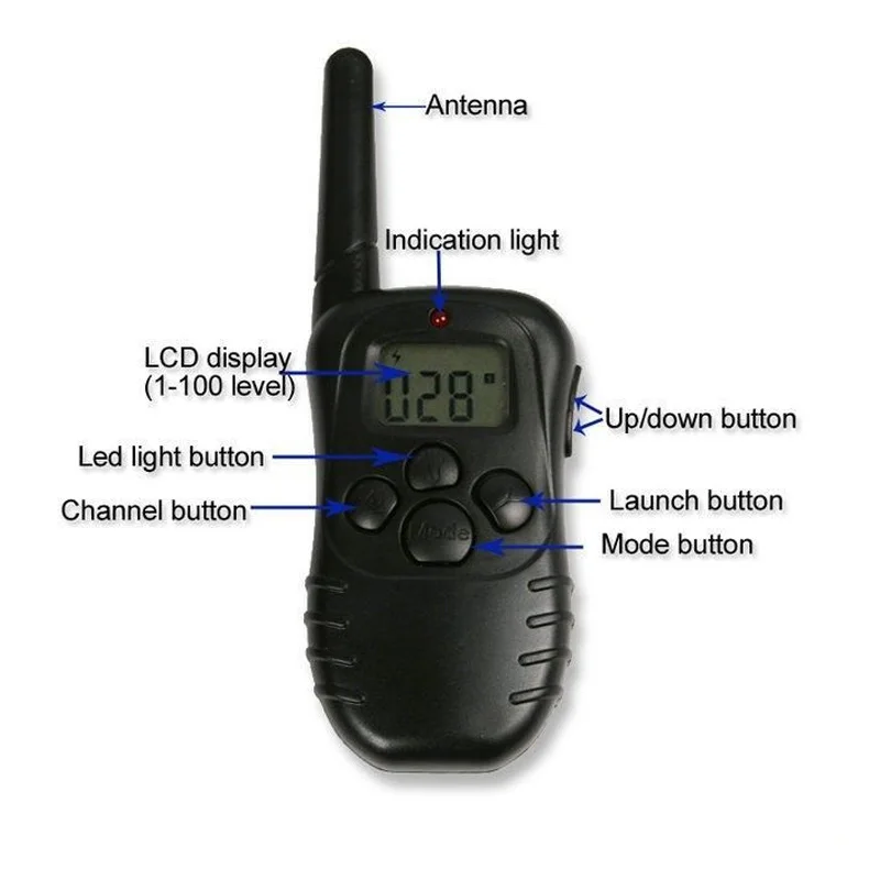 Обучение Pet Кинологический школьные Remote Электронный электрический ЖК-дисплей Ошейники Удаленного Управление Training ошейник для собак 1 300 м