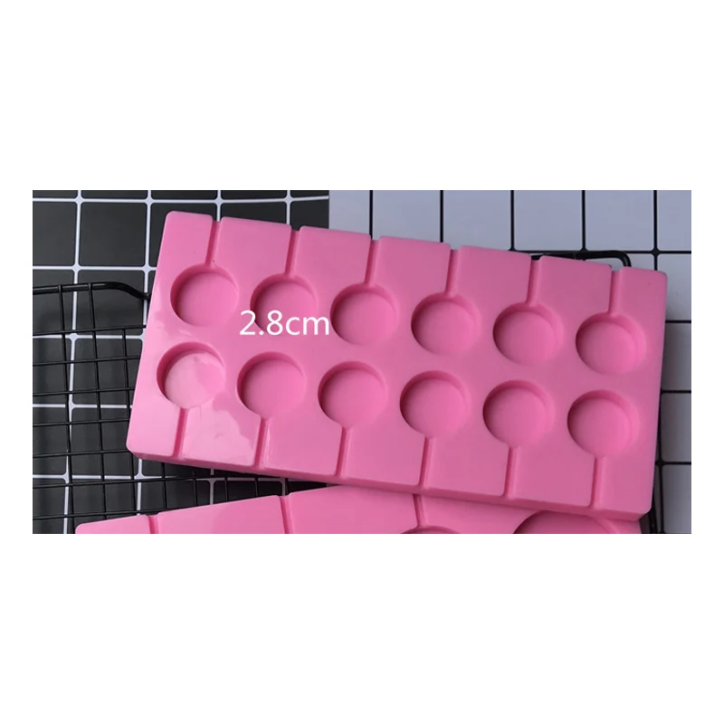 2.8cm 250g Силиконовая форма для торта в форме леденца, форма для выпечки, форма для шоколада, форма для выпечки, силиконовая форма для помадки - Цвет: 2.8cm 250g