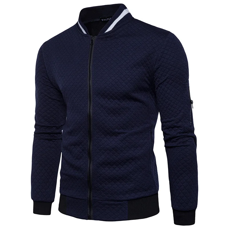 Горячая 2018 новый тренд белые модные Для мужчин куртка Весте Homme бомбер Fit Аргайл