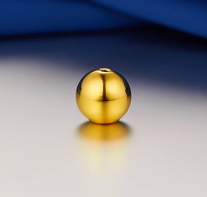 

Authentic 24K Yellow Gold Pendant / Smooth Beads Pendant 0.34g