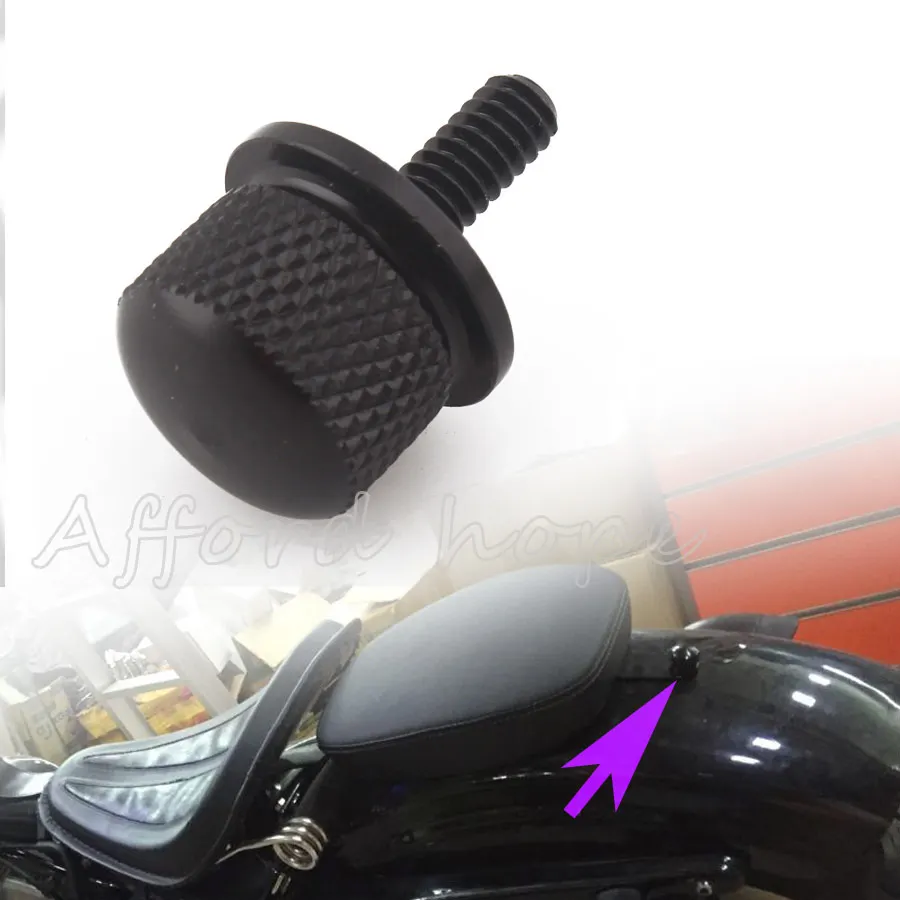Для Harley WILLY FATBOY Roadking Street Glide ULTRA Dyna SPORTSTER 883 XL883 EVO черный алюминиевый накатанный болт